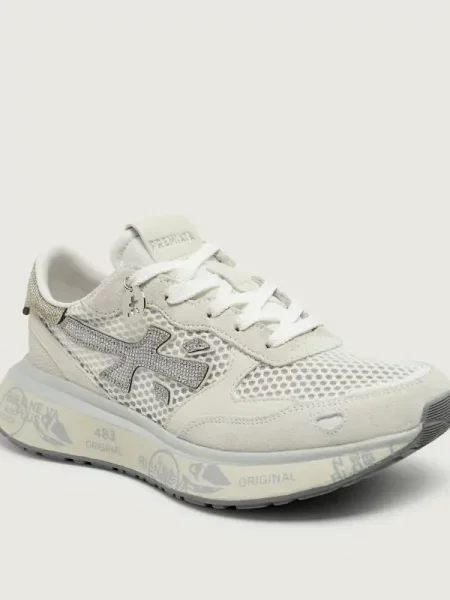 Premiata Sneakers LAURYN | piele întoarsă bej