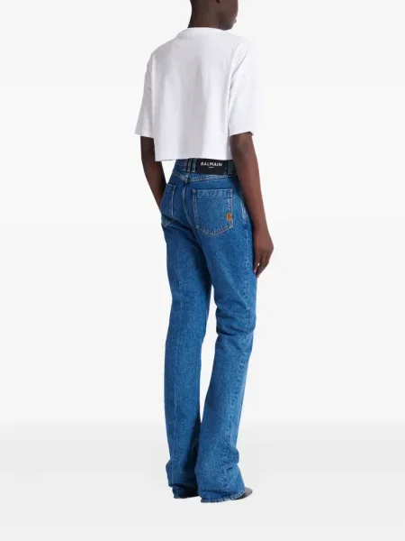 Blugi evazați Balmain albastru