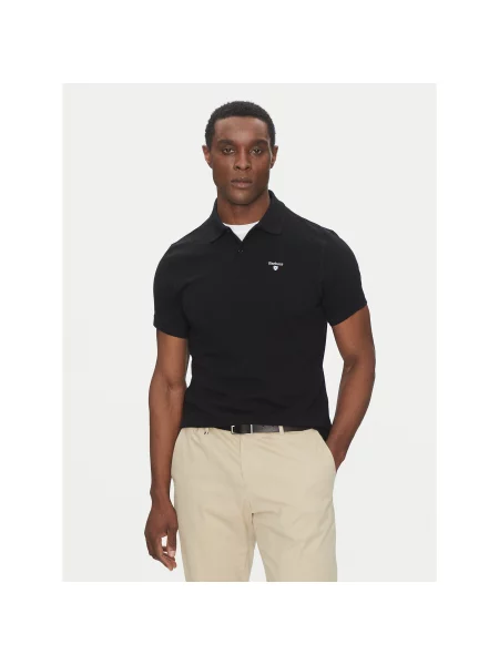 Barbour Polo majica Original Sports Tailored Fit črna