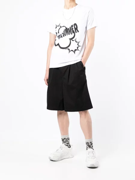 Tričko Comme Des Garçons Shirt s potiskem bílé