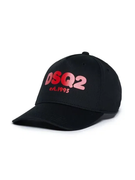 Czapka z daszkiem dziecięca Dsquared2 czarna