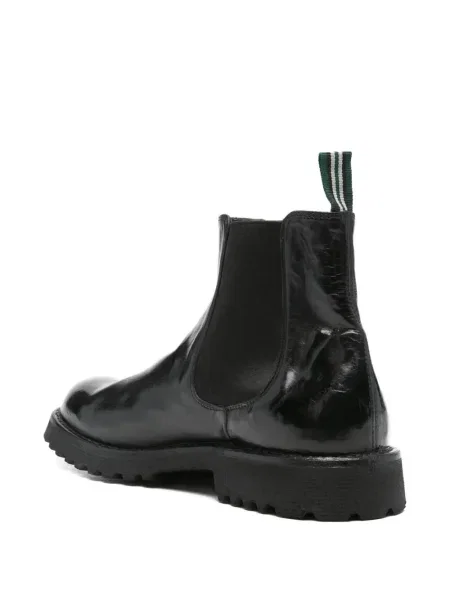 Botine Green George din piele negru