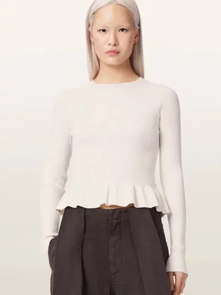 AllSaints pulover pentru femei cu vâscoză JAS bej