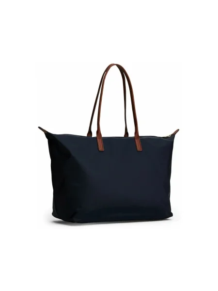 Tommy Hilfiger Geantă shopper POPETTE cu adaos de piele marină
