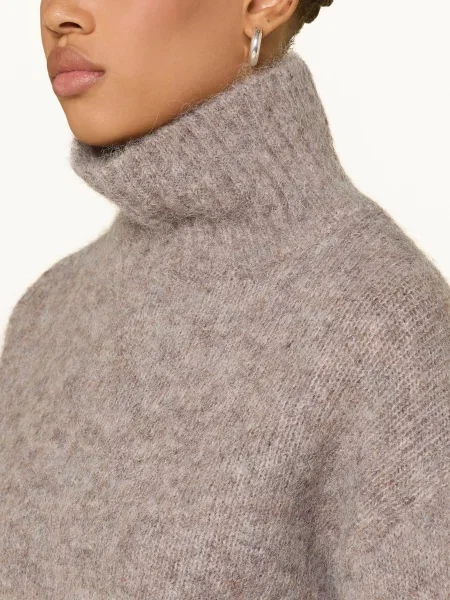 Selected Femme Svetr S Alpakou černošedá