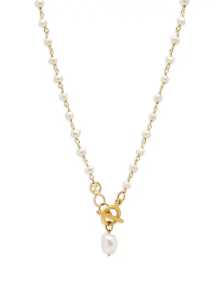 Pandantiv Nialaya Jewelry cu perle auriu