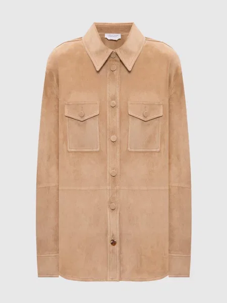 Замшева сорочка Irene Gabriela Hearst бежева