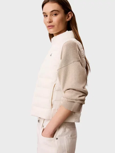 Компактний джинсовий жилет Calvin Klein Jeans білий
