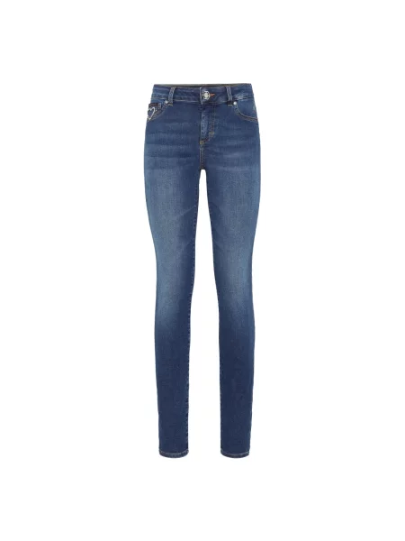 Jeansy Philipp Plein w serca niebieskie