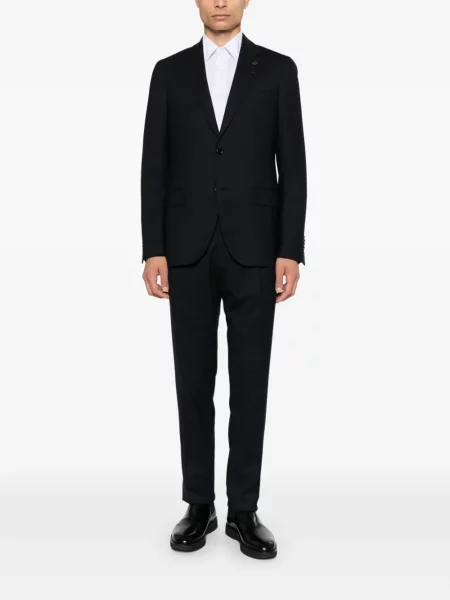 Costum Lardini cu rever albastru