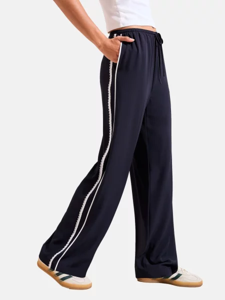 Friends Like These Pantaloni bleumarin alb