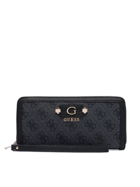 Портфейл Guess Lindsey Slg Тъмносив сиво