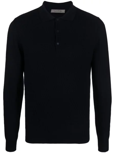 Polo Corneliani de lână albastru