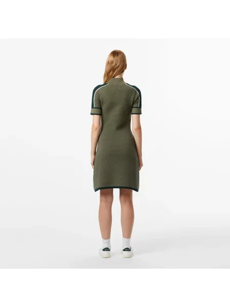 Lacoste сукня Classic Fit зелена