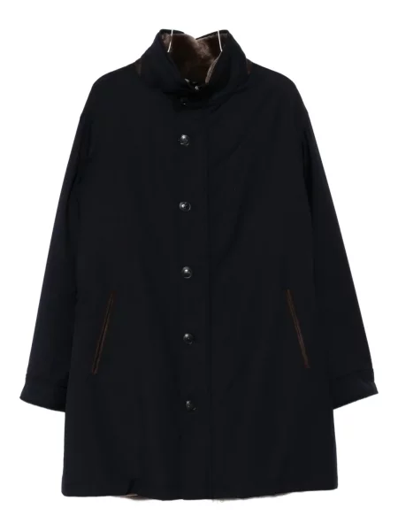 Palton Manzoni 24 de catifea albastru