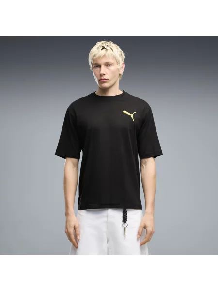 PUMA koszulka Graphics Boxy Utility o pudełkowym kroju Odzież S czarny