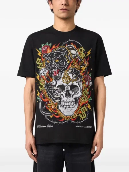 Μπλούζα Philipp Plein μαύρο