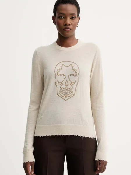ZADIG&VOLTAIRE pulover de cașmir light bej