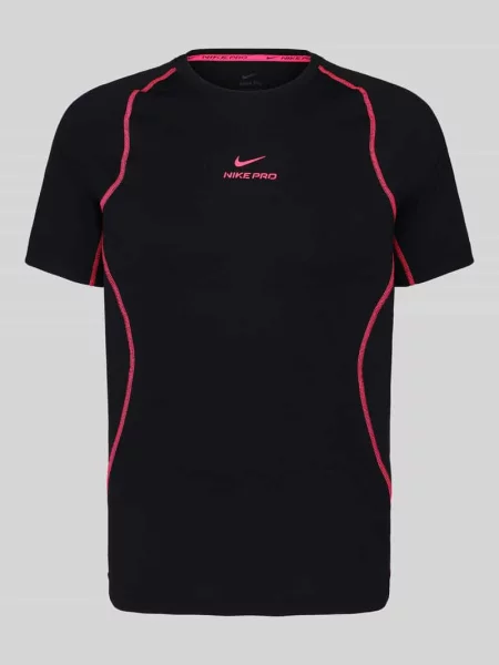 T-shirt sportowy o kroju slim fit z nadrukiem z logo model Pro' Nike Training czarna