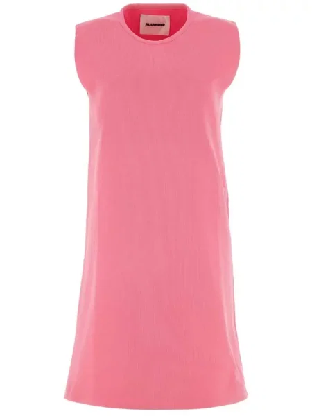 Rochie Jil Sander cu decolteu rotund roz