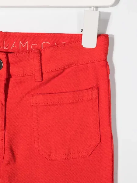 Dětské džíny Stella Mccartney červené