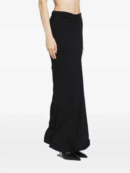 Fusta maxi Junya Watanabe cu volane negru
