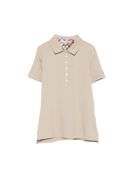 Koszulka polo Barbour beżowa