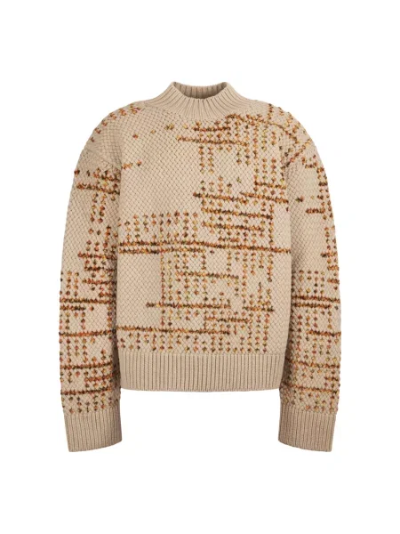 Sweter Dries Van Noten wełniany beżowy