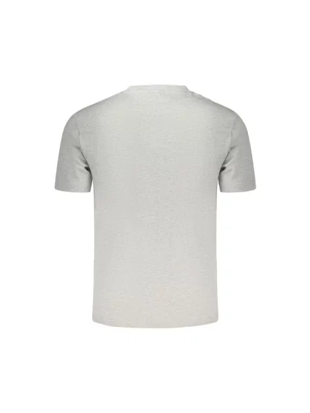 Koszulka Napapijri S-Box Logo light grey melange szara