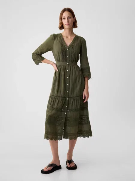 Rochie Gap casual verde