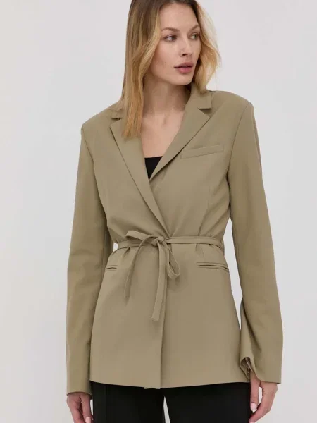 Samsoe Samsoe sacou un singur rand de neted verde