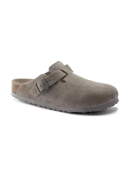 Tenisice Birkenstock od brušene kože kamenje siva