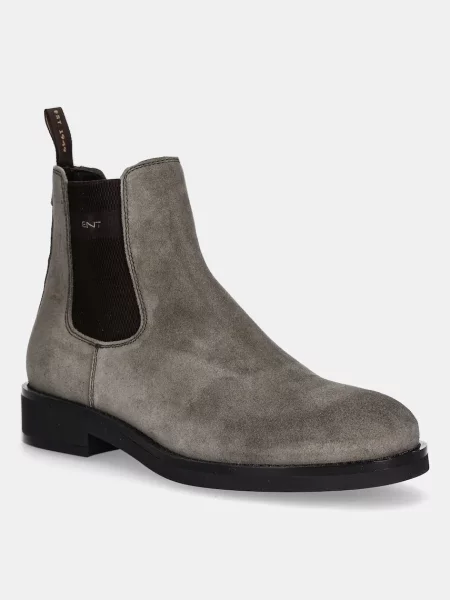Gant botine din piele întoarsă Prepdale gri