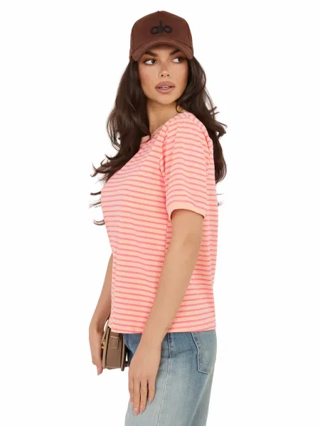 Tricou cu dungi Rue Paris cu dungi gri
