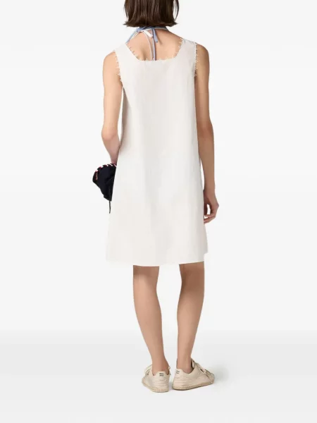Rochie Miu Miu din poplin alb