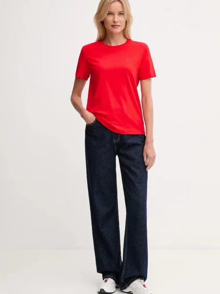 Calvin Klein Jeans basic tričko červené