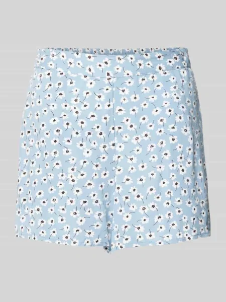 Szorty z wysokim stanem z ze zwierzęcym nadrukiem model ‘NYA’ Pieces błękitne
