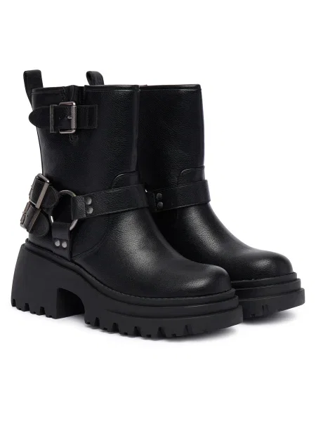 Pantofi Buffalo biker negru