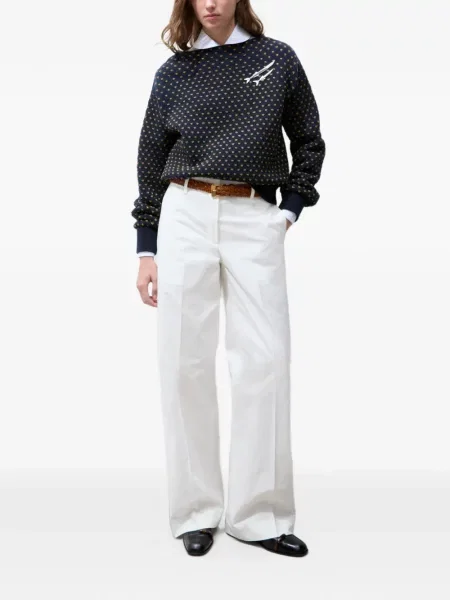Pulover Tory Burch de lână albastru