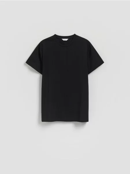 Reserved Tricou regular fit uni negru