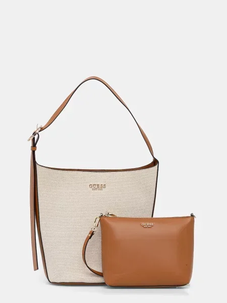 Чанта Guess NICOLETTE бежово