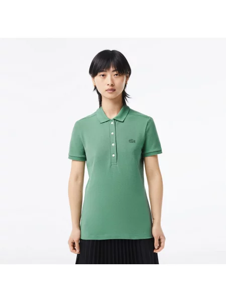 Lacoste поло Slim Fit зелене