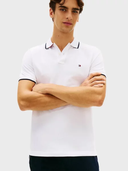 Поло Tommy Hilfiger біле