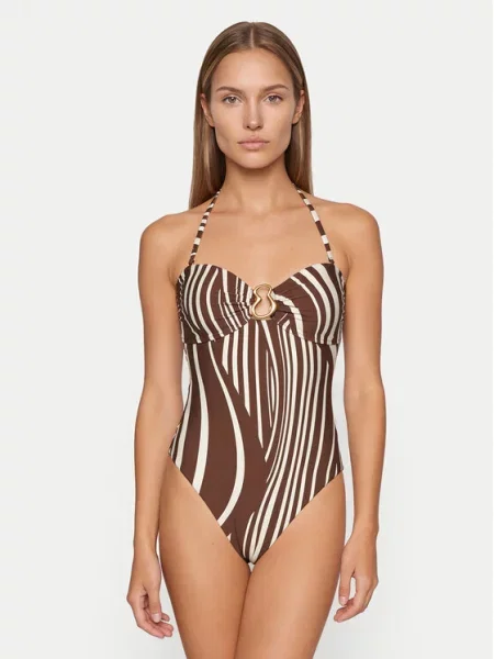 Seafolly Costum de baie Coastline maro