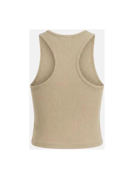 Lniany top Dickies beżowy