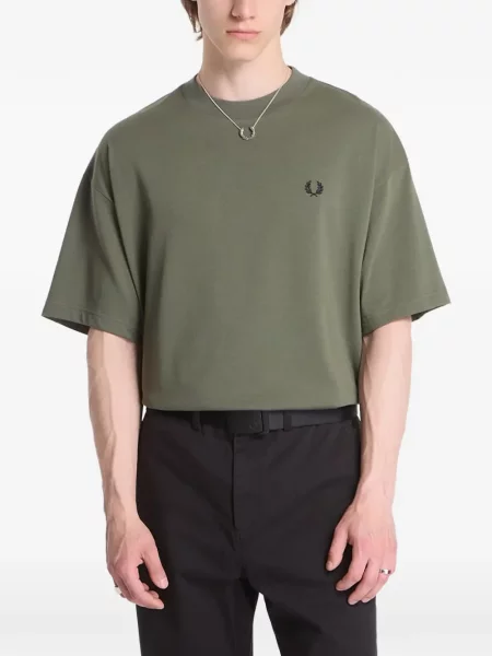 Tričko Fred Perry s výšivkou zelené