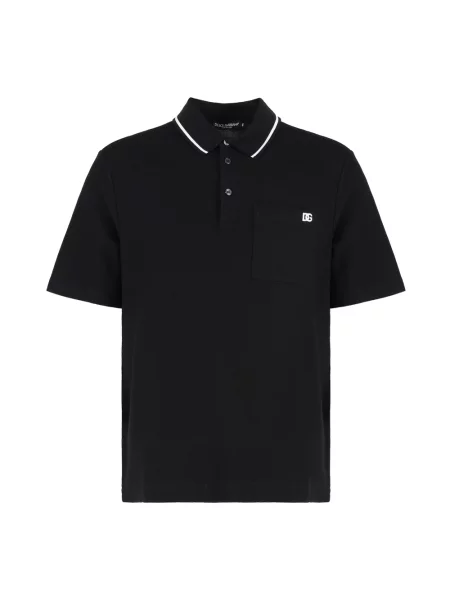 Koszulka polo Dolce And Gabbana czarna