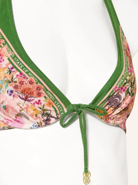 Watercult Bikiny S Ramínky Pretty Boho růžová / tmavě oranžová zelená