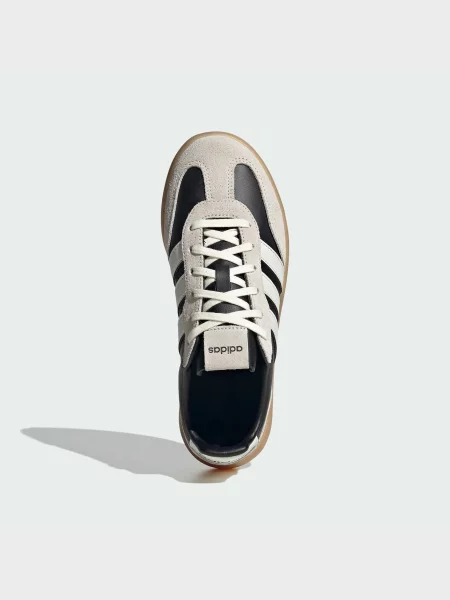 Кожаные кроссовки Adidas черные