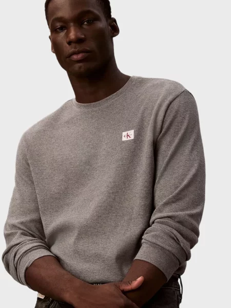 Лонгслив Calvin Klein Jeans серый